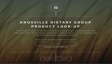 Dietary Look-Up Main Page