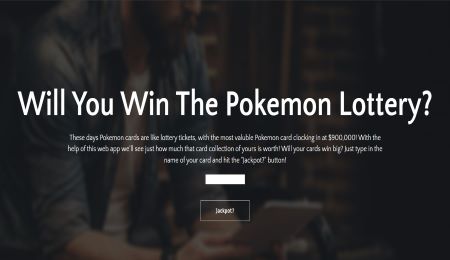 Poekmon Lottery Main Page